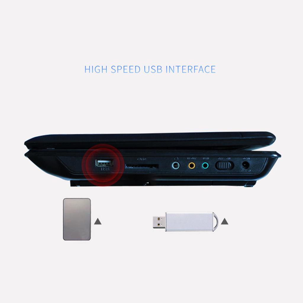 Buy 7 8 Inch Tv Home Car Dvd Player Portable Hd Vcd Cd Mp3 Hd Dvd Player Usb Sd Cards Rca Portable Cable Game 16 9 Rotate Lcd New At Affordable Prices Free