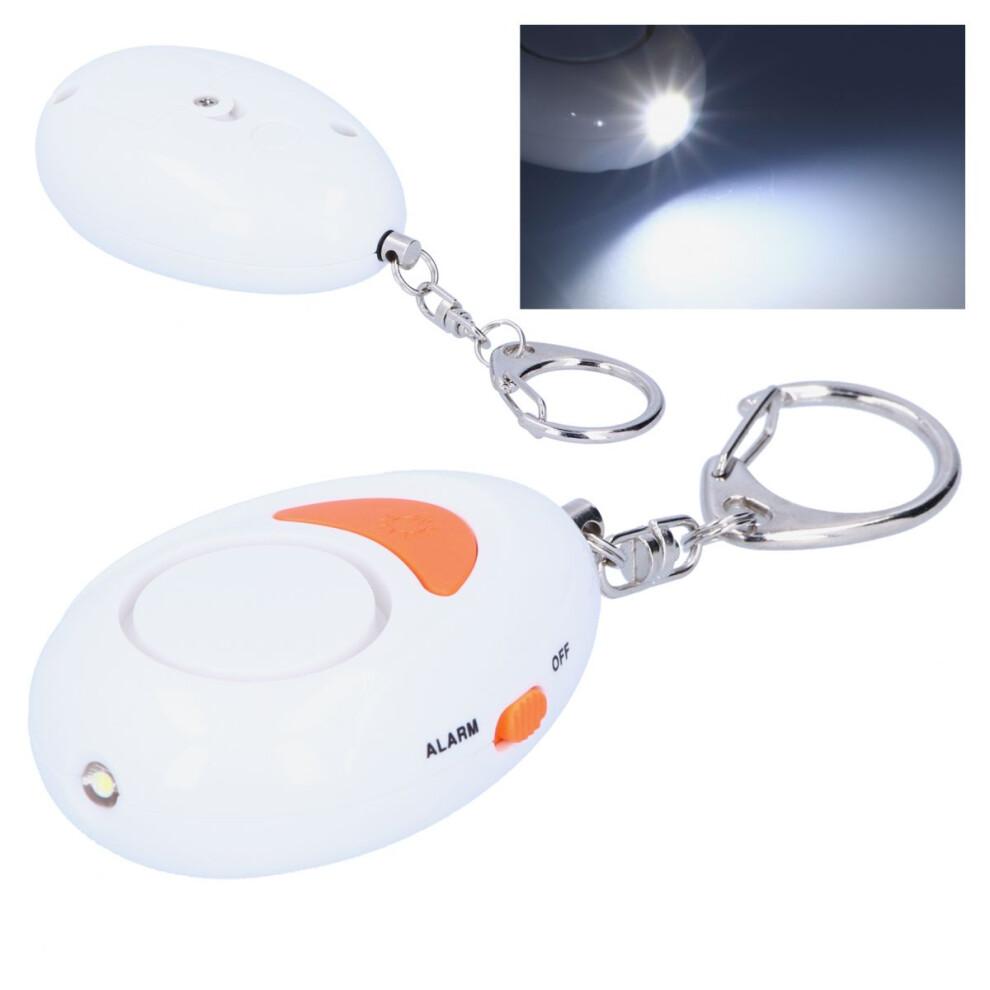 Self Defense Safety Protection Device For Women Emergency Alarm With LED Flashlight Keychain Alarm For Travel Security Protection Anti-Theft Personal