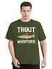 Unisex Tshirts Trout Fishing Steelhead Rainbow Trout Whisperer Gift Cotton Tee Shirt Fisherunisex Lake Time T Shirt  Gift Clothes
