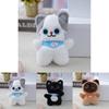 Charming Small Cat Plush Charm Cute Kitty Bag Ornament Fluffy Toy Key Holder
