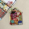Whiteboard Magnets Vintage House Refrigerator Magnet, Colorful Fairy Tale Town Magnet Fridge Magnetic Kitchen Decoration Accessories
