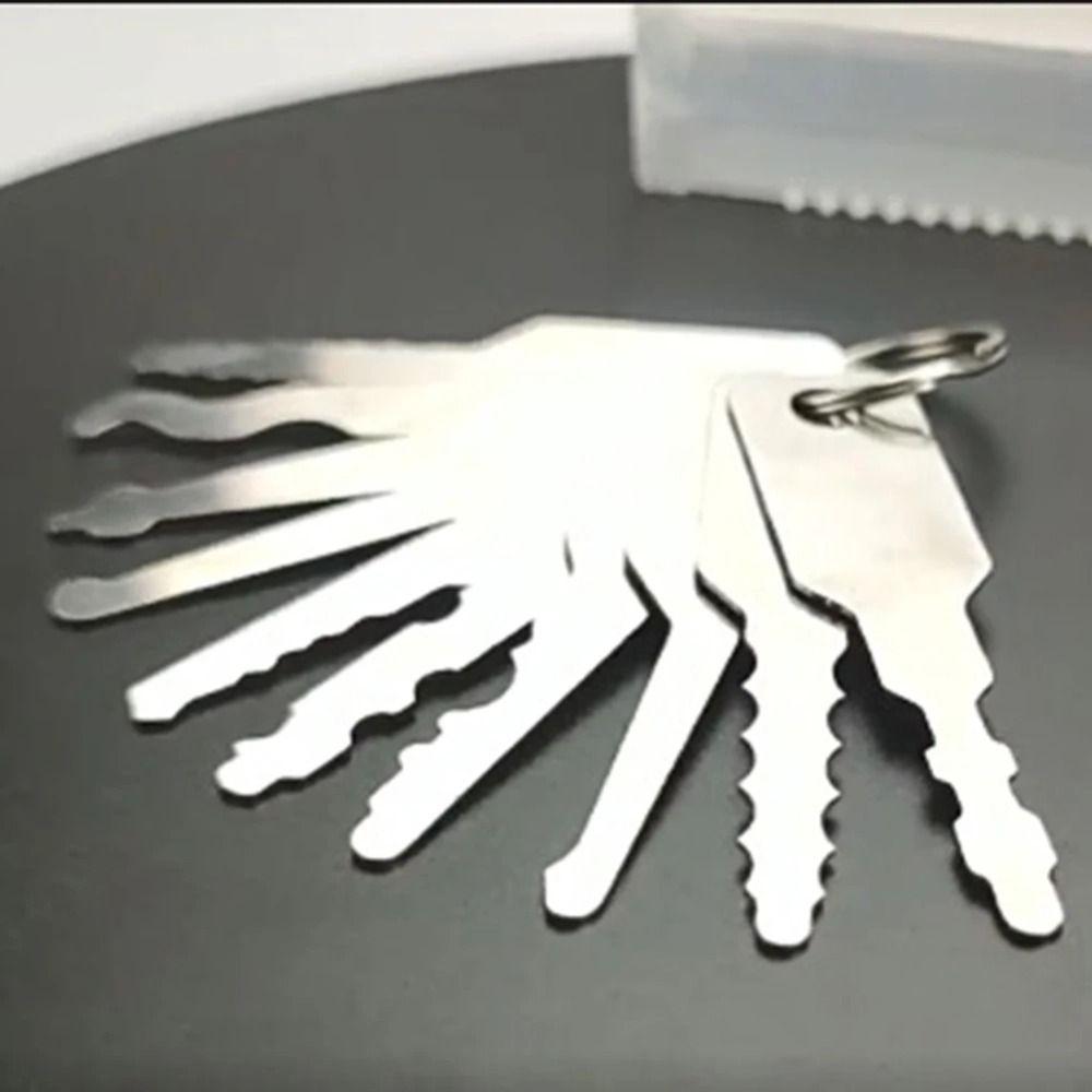 10pcs/set Wear-resistant Door Open Keys 10 In 1 Key Replacement Jiggler Keys  Car Repair Tool