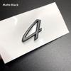 1Pc 3D Turbo 4 S Logo Car Emblem Accessories for Panamera Cayman Boxster Cayenne Macan