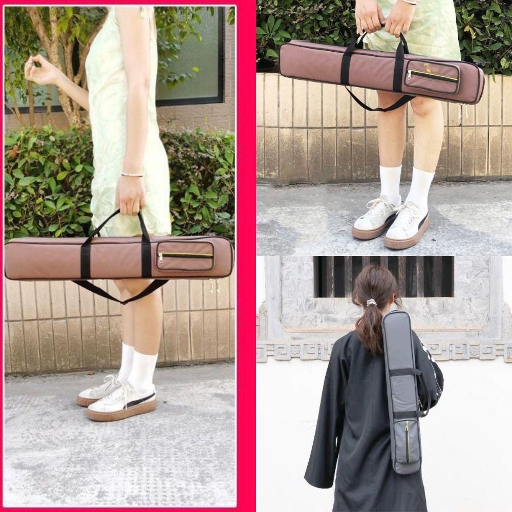 Canvas Bamboo Flute Carry Bag Protective Flute Case Musical Instruments