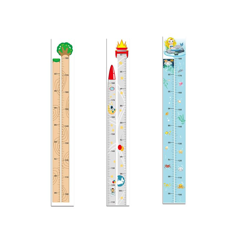Cartoon Animals Height Measure Wall Sticker Dinosaur  For Kids Room Nursery Child Growth Ruler Growth Chart