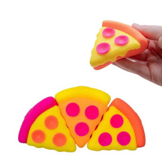Pizza Squeeze Toy Stress Relief Ball Soft Slow Rising Toy Fun Pizza Shape Sensory Fidget Toy Portable Decompression Gift for Kids
