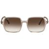 Square Ii Light Brown Gradient Unisex Sunglasses Rb1973 128151 53