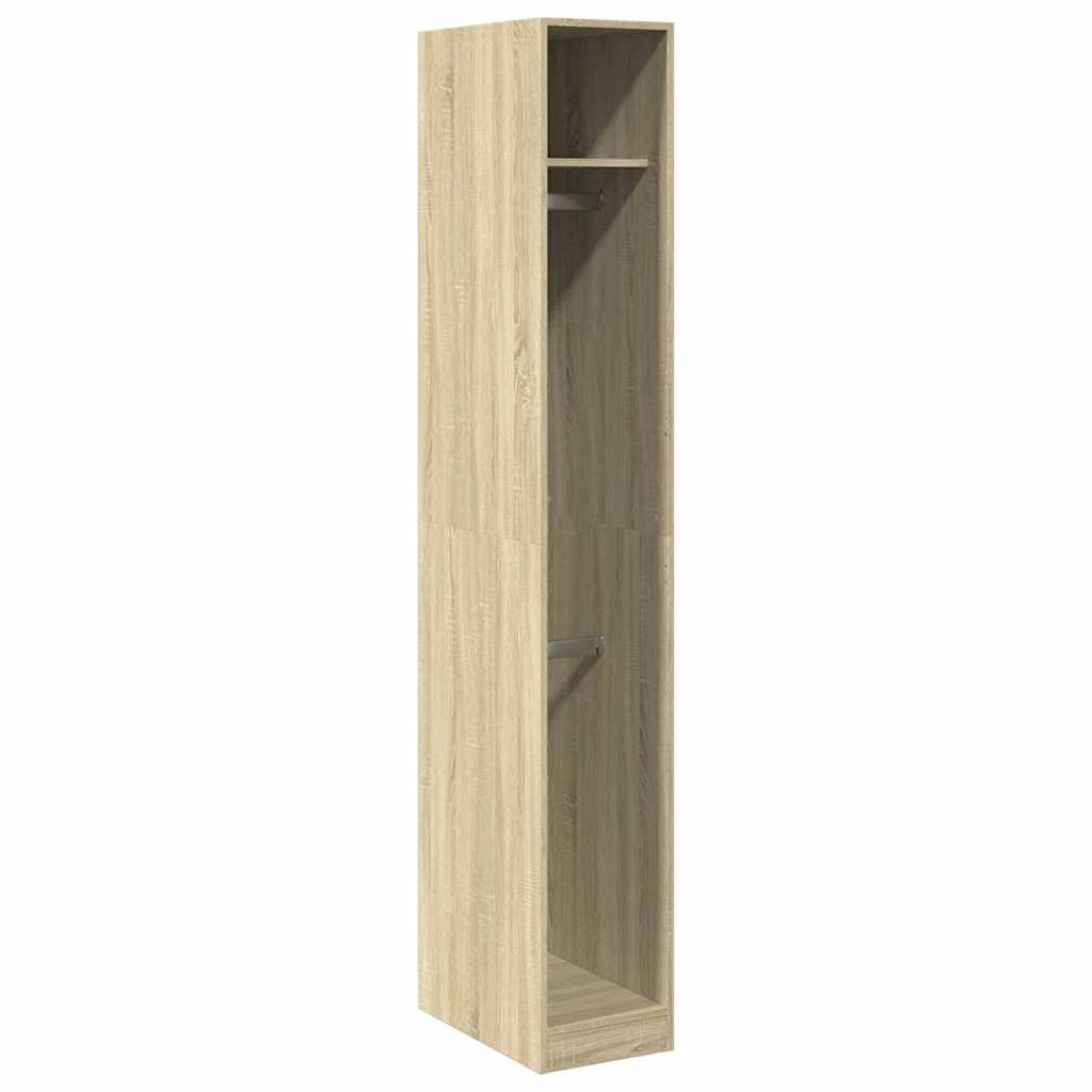 Wardrobe in Sonoma Oak Finish 30 x 50 x 200 cm Engineered Wood