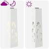 Solar LED Path Light 2 Pcs White Cold Rolled Steel