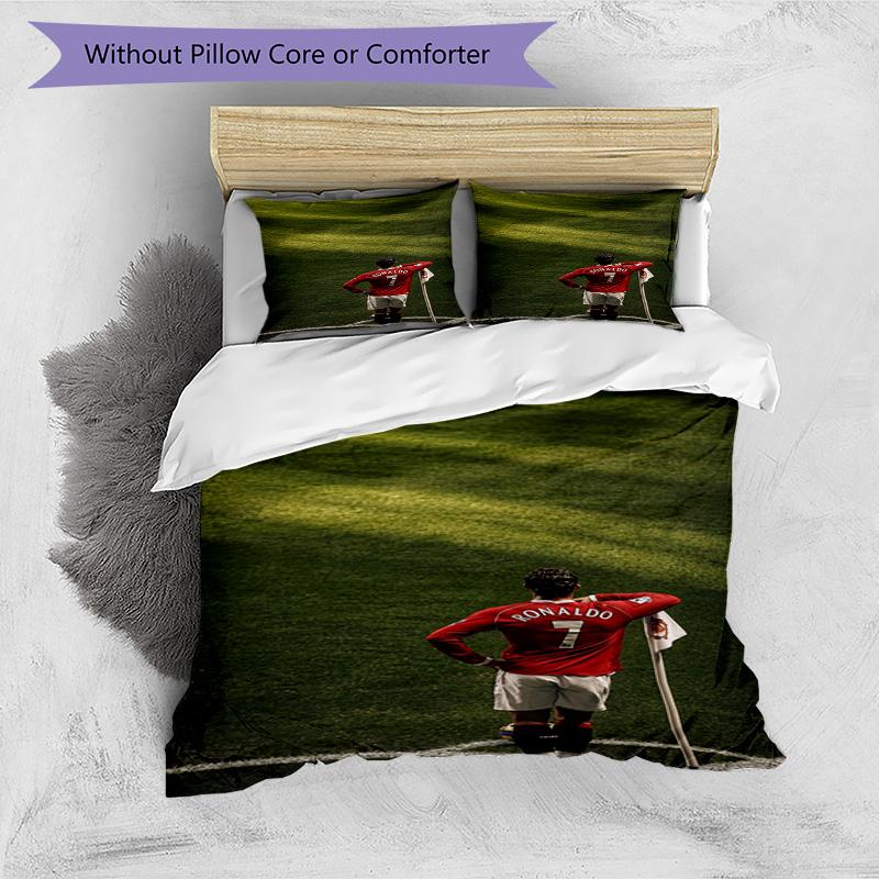 Ronaldo's Devil's Arrival Bedding Set, Breathable Duvet Cover with Pillowcases, Soft Bed Linen for Bedroom Home Decoration, Perfect Festival Birthday