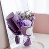 Nicht verwelken, realistisch, farbecht, handgefertigt, künstlicher Blumenstrauß, Simulation Babysbreath-Rosenseife, Mini-Blumenstrauß für den Muttertag