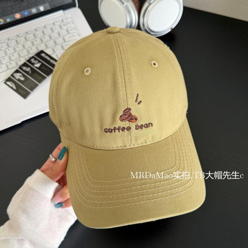 Embroidered Peaked Cap Women'S Spring Summer Fashion Versatile Face Small Baseball Cap Deep Top Wide Brim Sun Protection Cap