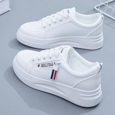 All-match Casual Board Shoes Heightening White Shoes for Women's Shoes New Style Spring and Summer Students' Singles Shoes Trend