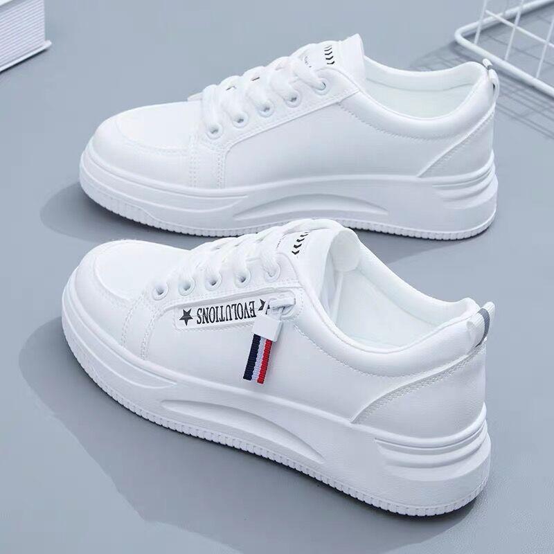 All-match Casual Board Shoes Heightening White Shoes for Women's Shoes New Style Spring and Summer Students' Singles Shoes Trend