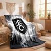 Fulham Football Print Flannel Blanket Soft Warm Sofa Bed Throw Blanket For Home Office Bedroom