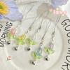 Hanging Cord Mobile Phone Lanyards with Bells Tulips Flower Hangings Pendant Tulip Phone Charm  Bag