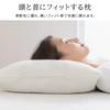 Iris Plaza Pillow, Low-Resilience Chip Urethane, Moderate Responsiveness, Reduces Head and Shoulder Pain, Distributes Body Pressure, Fits Well,
