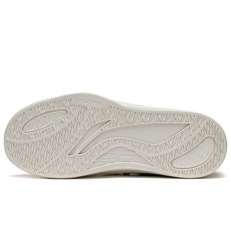 Li Ning Youth  Classic Rebound Low Top Kids Skate Shoes Kids Skate Shoes White Green YKCT122-5