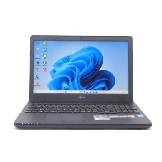 Used FMV LIFEBOOK AH42/C2 2018 Laptop | 15.6'' Display | Celeron 3865U | 8GB RAM 256GB SSD | Windows 11 Home | Wi-Fi, Bluetooth, Camera | MS Office | 