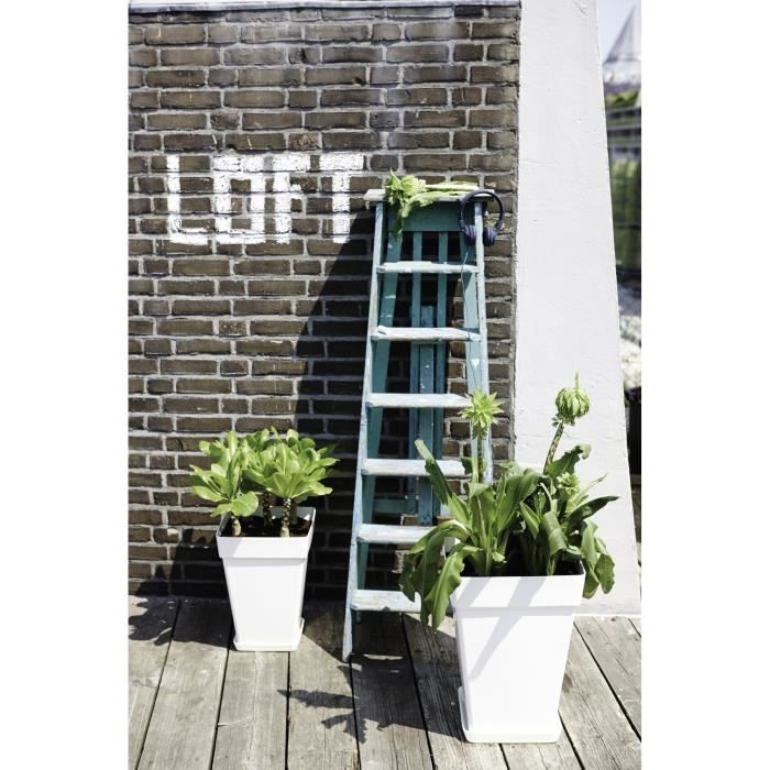 Elho soucoupe carrée loft urban - 28 cm - gris anthracite