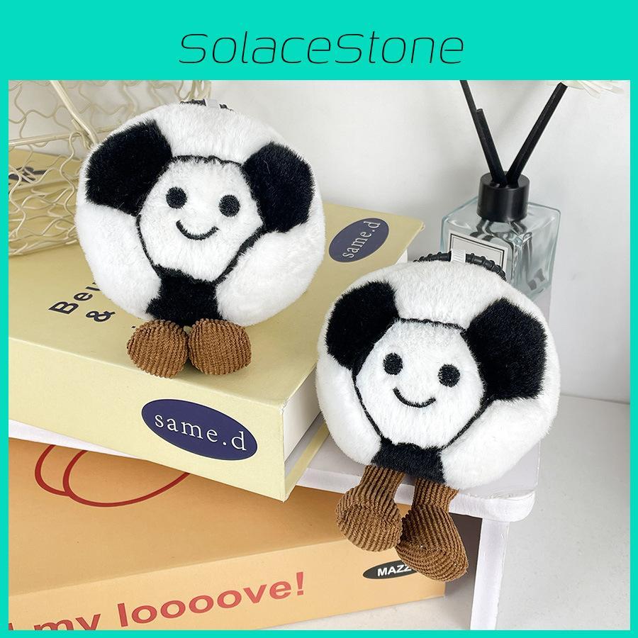 Cute Soft Football Plush Doll Keychain Perfect For Bag Decoration And Gifts 12cm Tall