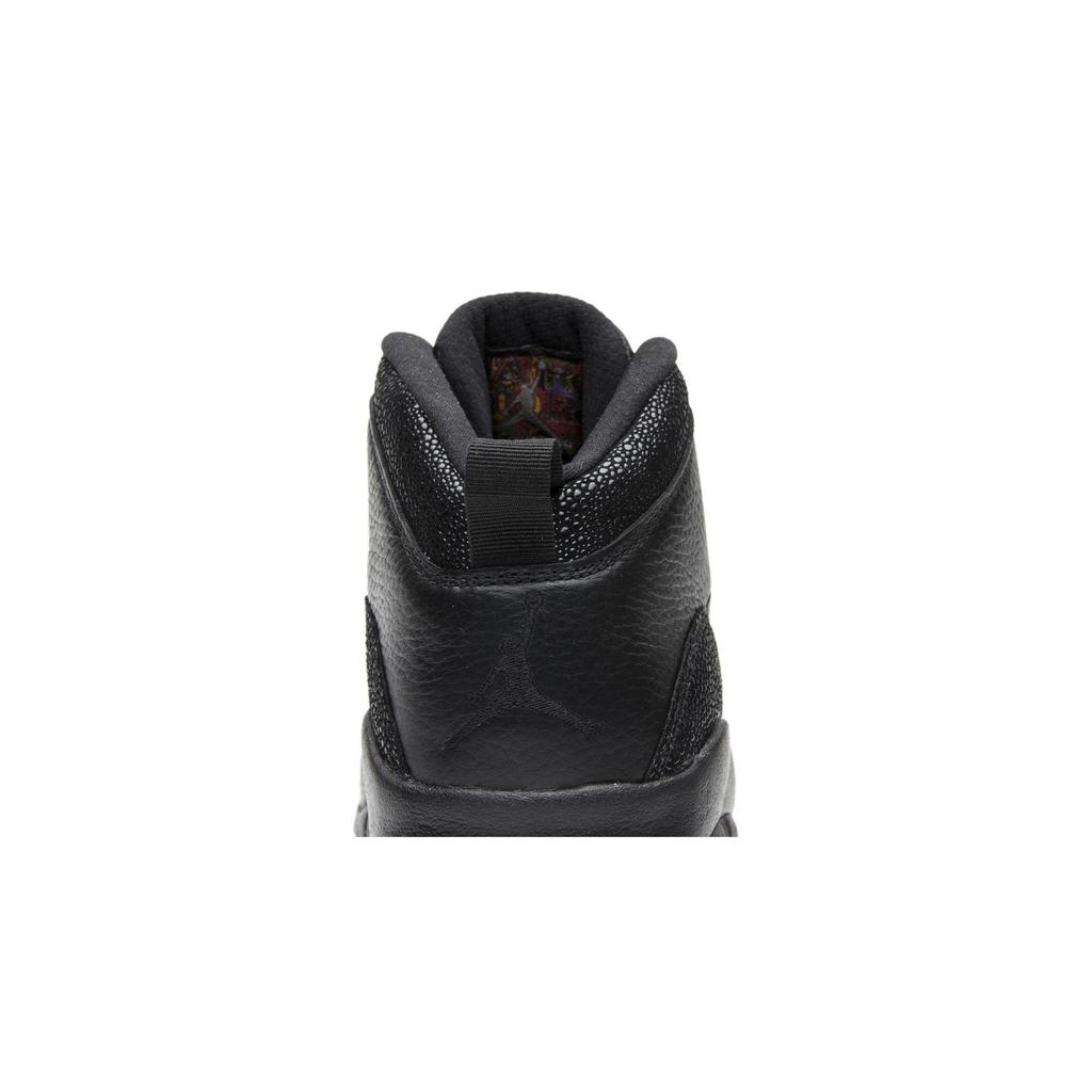 OVO Air Jordan 10 Retro 'Black' (Unisex) Black / Black-Metallic Gold Vintage Basketball Shoes 819955 030
