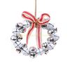 Metal Christmas Decoration 13x20cm Small Christmas Wreath For Front Door