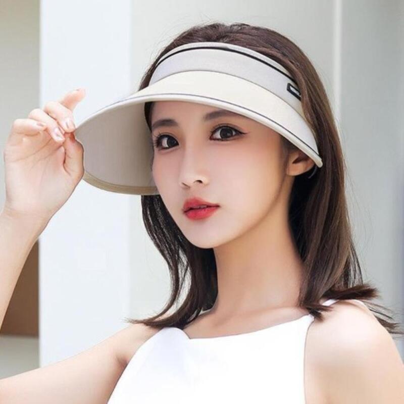 Pastel Sun Visor Wide Brim Summer Hat