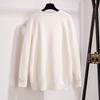 Plus Size Women's Pullover Sweater, Bust 150/160 cm, Round Neck, 200/300 lbs