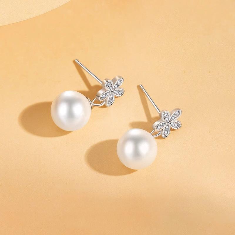 

Серьги-пусеты Flower Time Женские Легкая Роскошь Мода Нишевый Дизайн Высокий Сенс Универсальные Изысканные Серьги