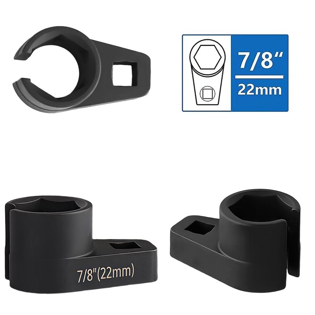5dílná sada klíčů na lambda sondu 7/8 palce 22 mm Sada nástrojů pro demontáž lambda sond s ochranným pouzdrem pro automobilové opravy