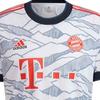 adidas Bayern Munich Football Club Striped Logo Crew Neck Football Shirt Men Tops White GM5310