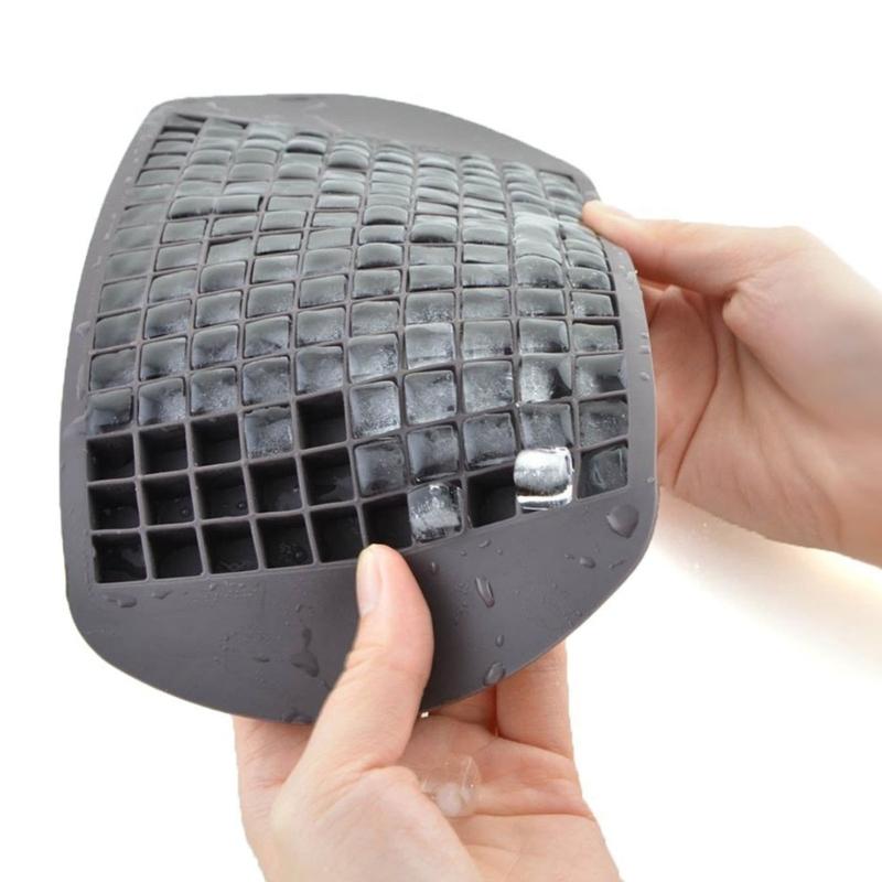 Flexible Silicone Ice Cubes Tray 160 Grid Molds Multipurpose Kitchen Tool for Drink Dessert and Creative Food Preparation