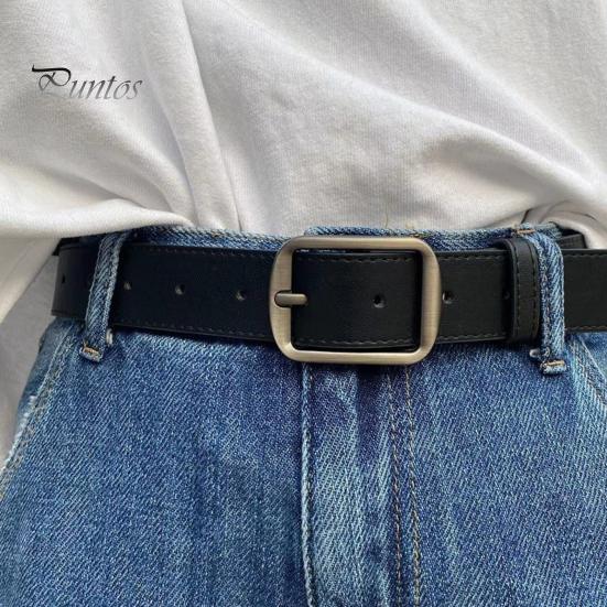 Unisex Retro Belte Multi Hull Justerbar Design Denim Western Stil Jeansbelte Kunstlær Buksebelte