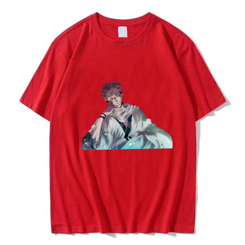 Harajuku Anime Jujutsu Kaisen Gojo Satoru Summer T-shirt Manga Graphic Tops Tees Shirt Cosplay Cotton Cartoon Tshirts Unisex Casual Streetwear