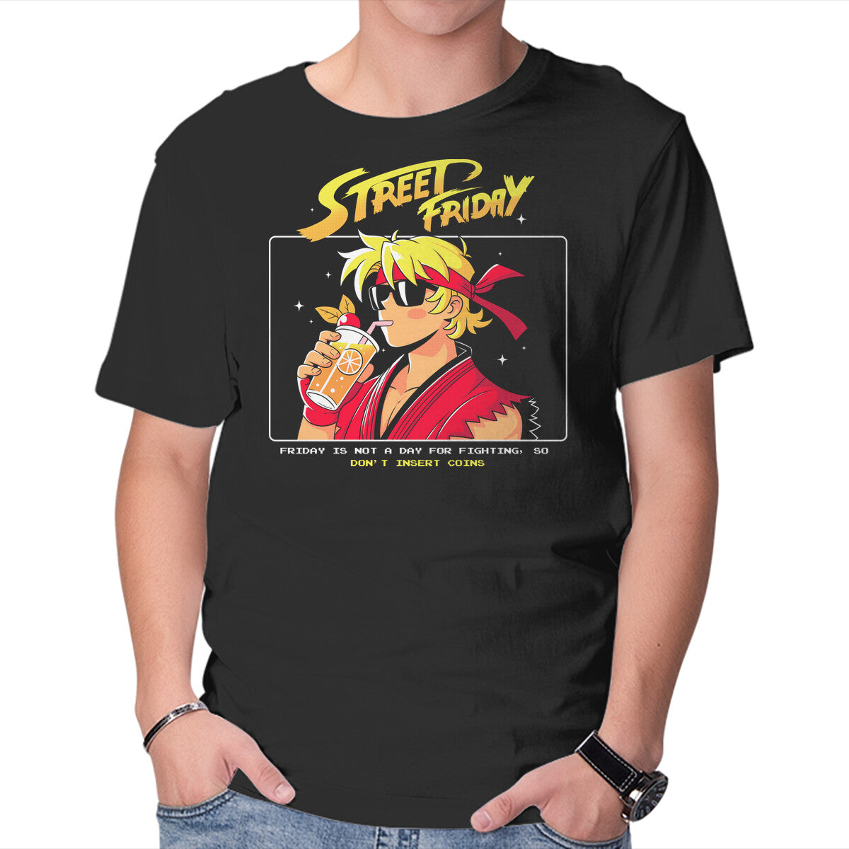 Unisex Crew Neck T-Shirt Street Friday Graphic Short Sleeve Casual Tee XL