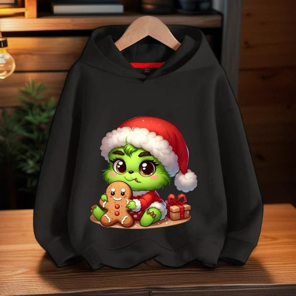 

Christmas Fashion Men Women s Hoodies Green Fur Monster Print Pullover Cartoon Casual Sweatshirt Kids Hoodies Top Clothing 100