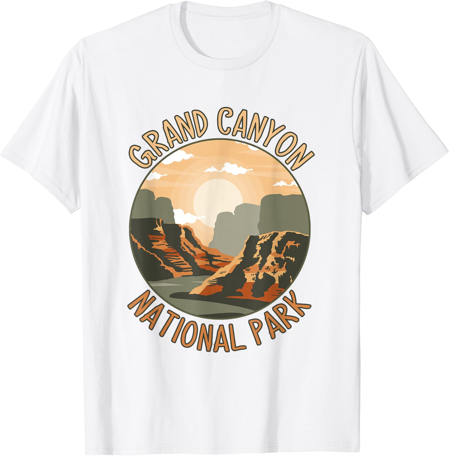 The Grand Canyon National Park Design Men T Shirt 4XL