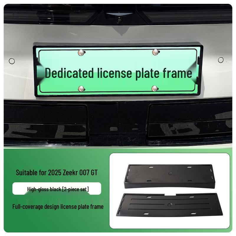 2025 Zeekr 007 GT Nieuwe Energie Groen Kentekenplaathouder