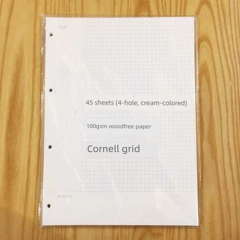 5mm A4 Blank Beige Cornell Grid Paper