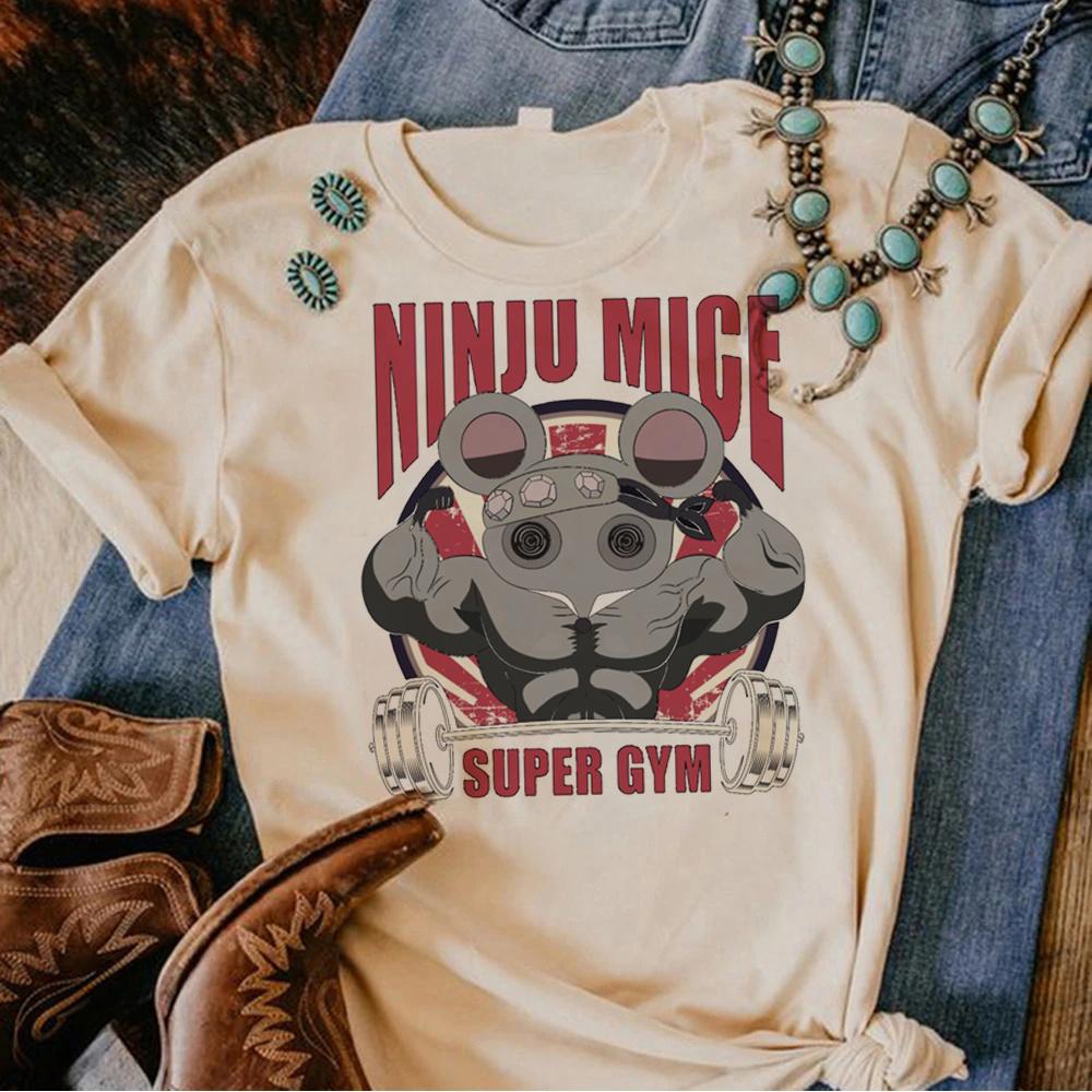 Anime Gym Tshirts Women Manga T Shirt Girl Funny Clothes