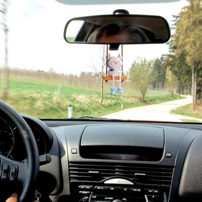 Swinging Calf Car Decoration Automotive Swinging Ornament Cartoon Pendant Decorative Auto Swing Pendant For SUVs Sedans Trucks