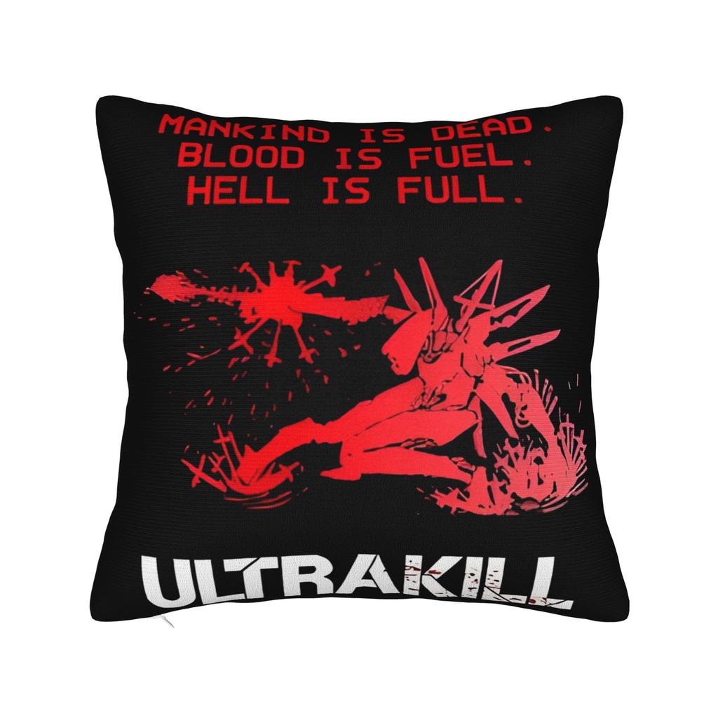Ultrakill Shooting Game Hell is Kill Pillowcase Polyester Cushion Cover Decorative V1 Rock Pillow Case Cover Bed Drop Shipping