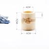 Cylindrical Wooden Candlestick with Floral Potted Plant, Modern Minimalist Style