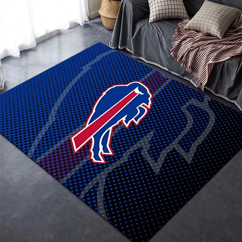 Buffalo Bills Tæppe til Stue Soveværelse Hjem Sofa Dekoration Børne Lege Skridsikker Gulvmåtte
