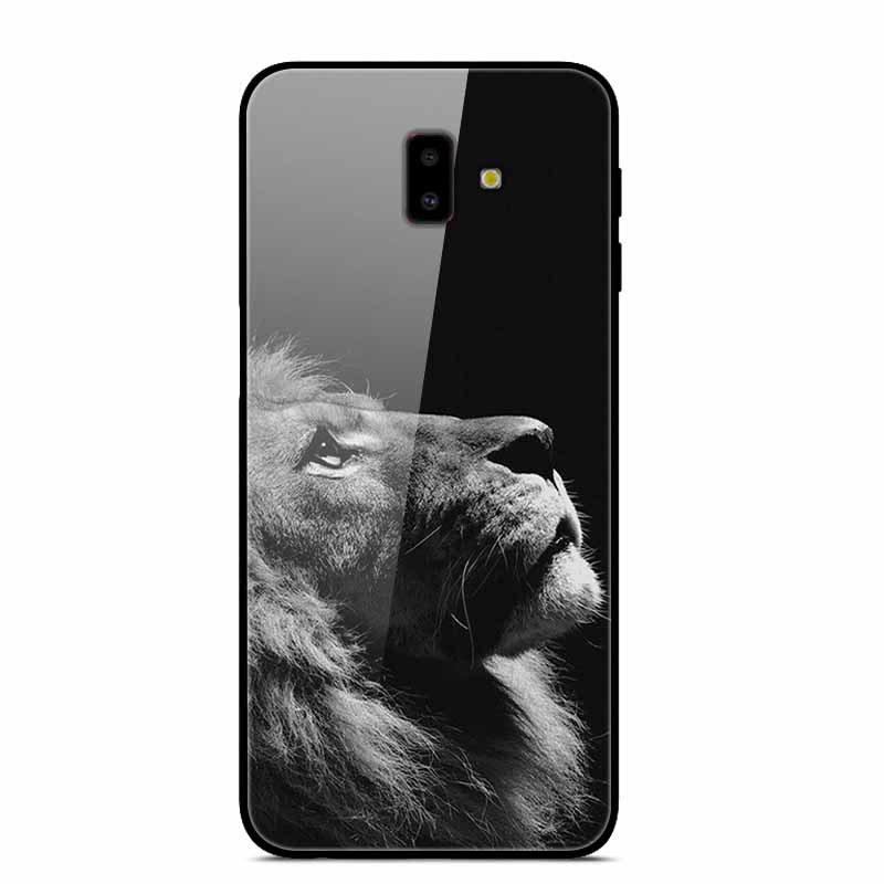 For Samsung J6 Plus Cases J4Plus J8 2018 Fashion Tempered Glass Hard Back Case For Samsung Galaxy J8 2018 Cover J6 J4 2018 Funda