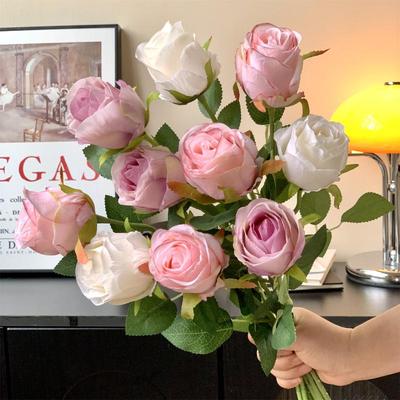 Rose Artificial Flower Wedding Home Decoration Silk Flower Photography Prop Silk Flower Rose