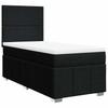 Boxspringbett mit Matratze Schwarz 90 x 200 cm Stoff