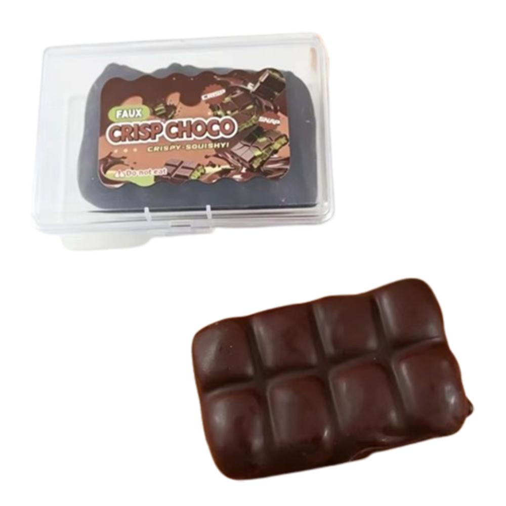 Taşınabilir Çıtır Çikolatalı Squishy Oyuncak Hafif Çıtırtılı Çıtır Sıkma Oyuncak Çocuklar İçin Hediyeler