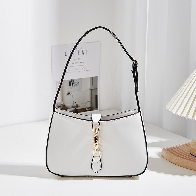 New Versatile Small Bag Women's Bag High-end Shoulder Bag Autumn and Winter Texture Baguette Bag Underarm Bag
